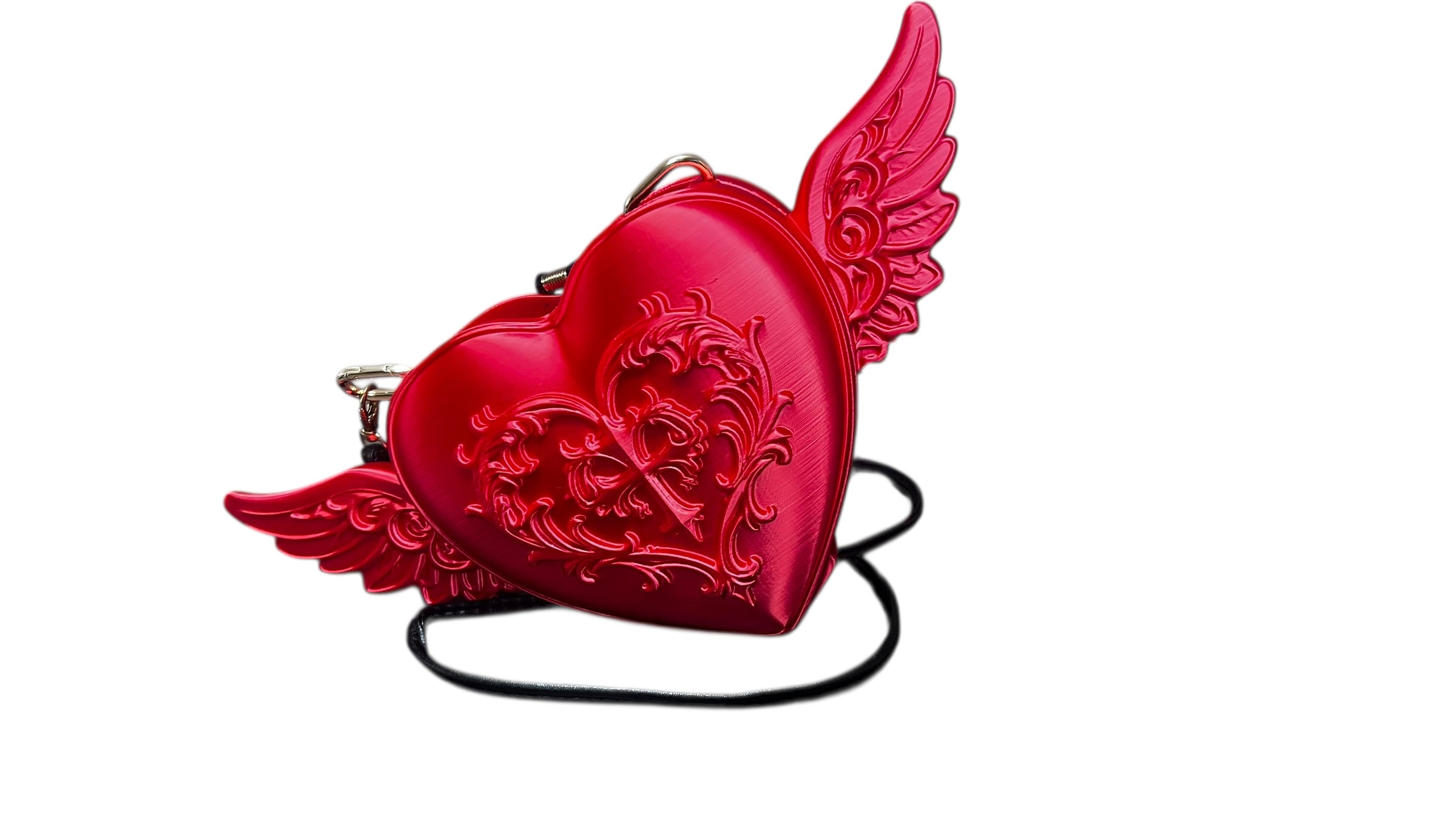 Сумочка Сердце с крыльями из 3D-печати